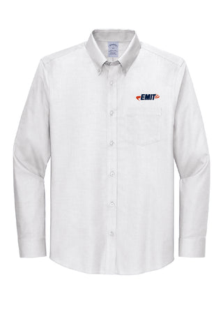 EMIT Men's WrinkleFree Nailhead Shirt BB18002 - White