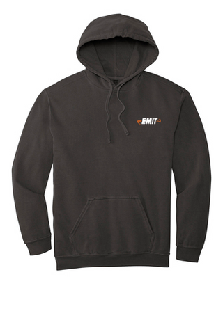 EMIT Pigment Dye Hooded Sweatshirt PC098H- Coal Grey