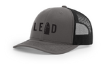 LEAD Snapback Trucker Hat Richardson 112 - Charcoal/Black