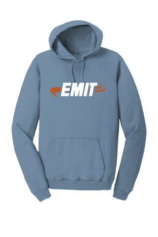 EMIT Pigment Dye Hooded Sweatshirt PC098H- Denim Blue